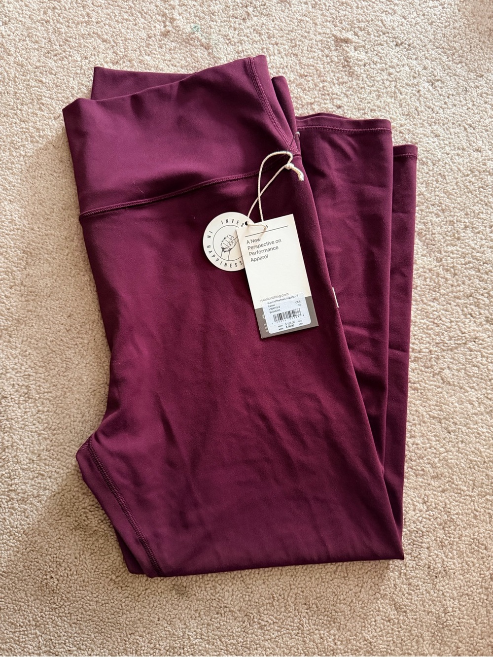 NWT Vuori AllTheFeels Leggings Size XL SHORT - Picture 5 of 6